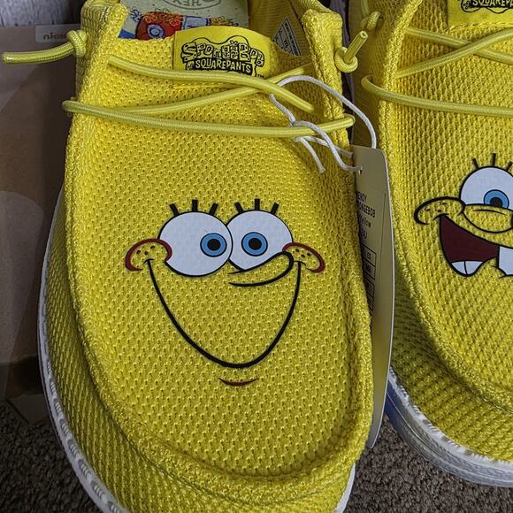 Hey Dude Wendy Funk SpongeBob Shoes Women’s 8 NWTNew in box - Picture 4 of 10
